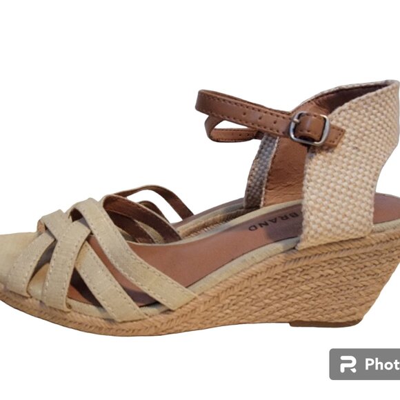 Lucky Brand Kalley Espadrille Wedges Beige - Picture 5 of 10